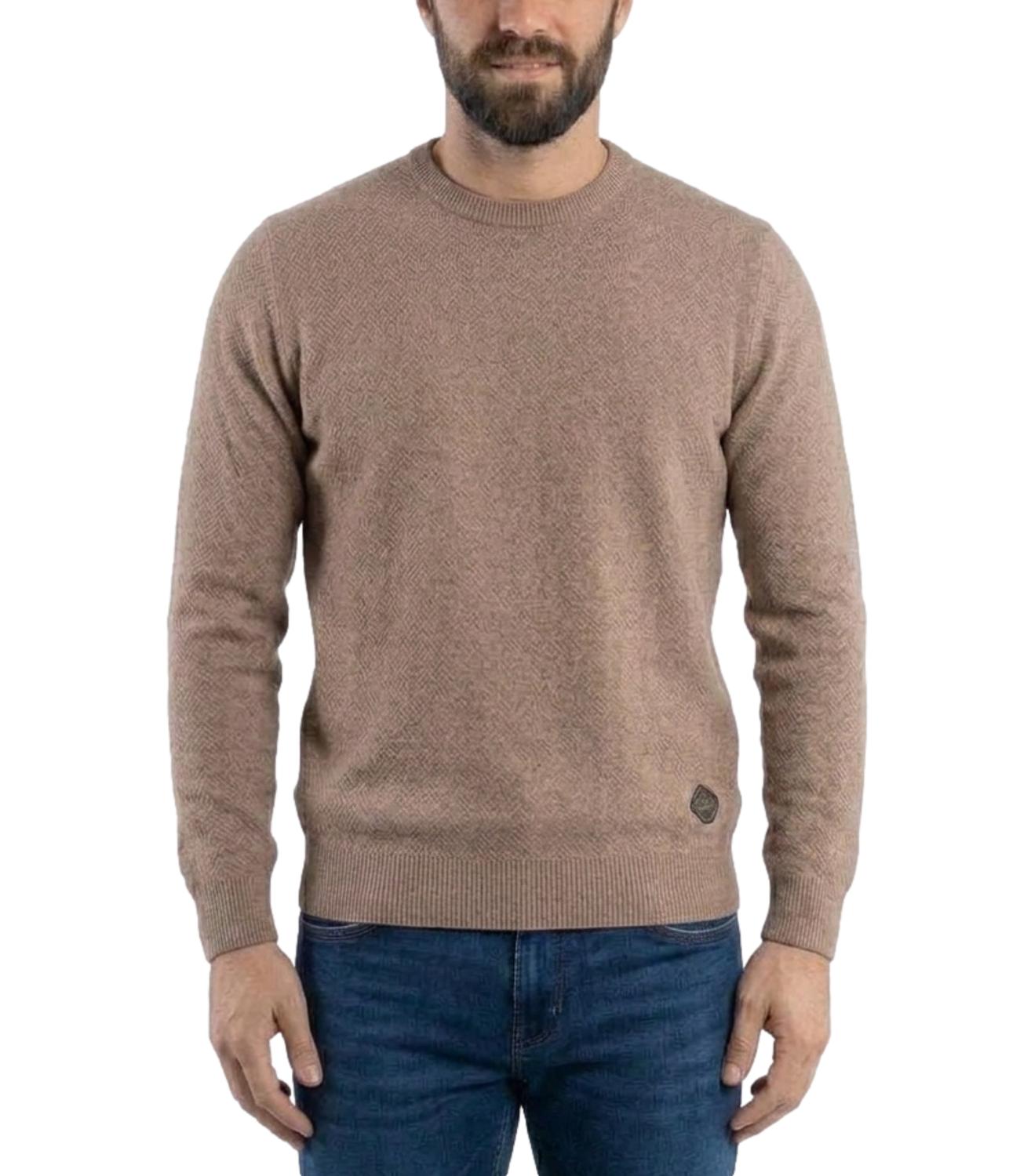 Roy Roger's Pullover da Uomo - Beige - Rru199ct48xxxx