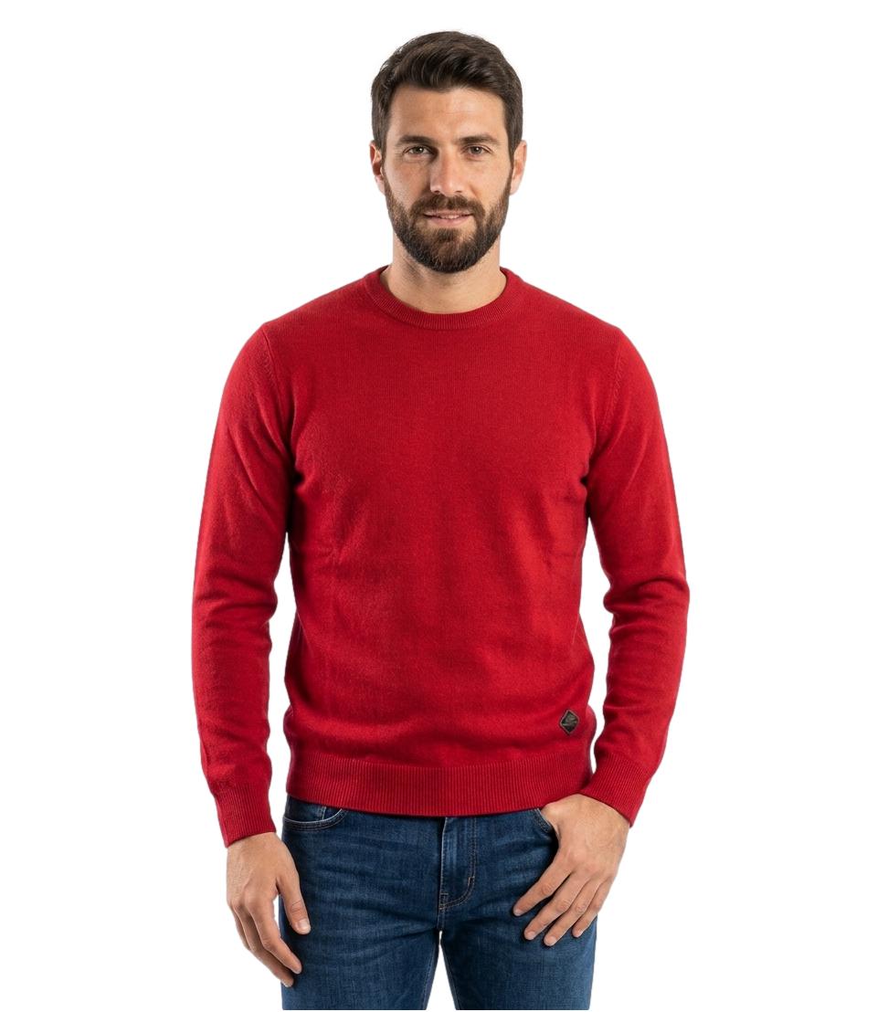 Roy Roger's Pullover da Uomo - Red - Rru199ct48xxxx