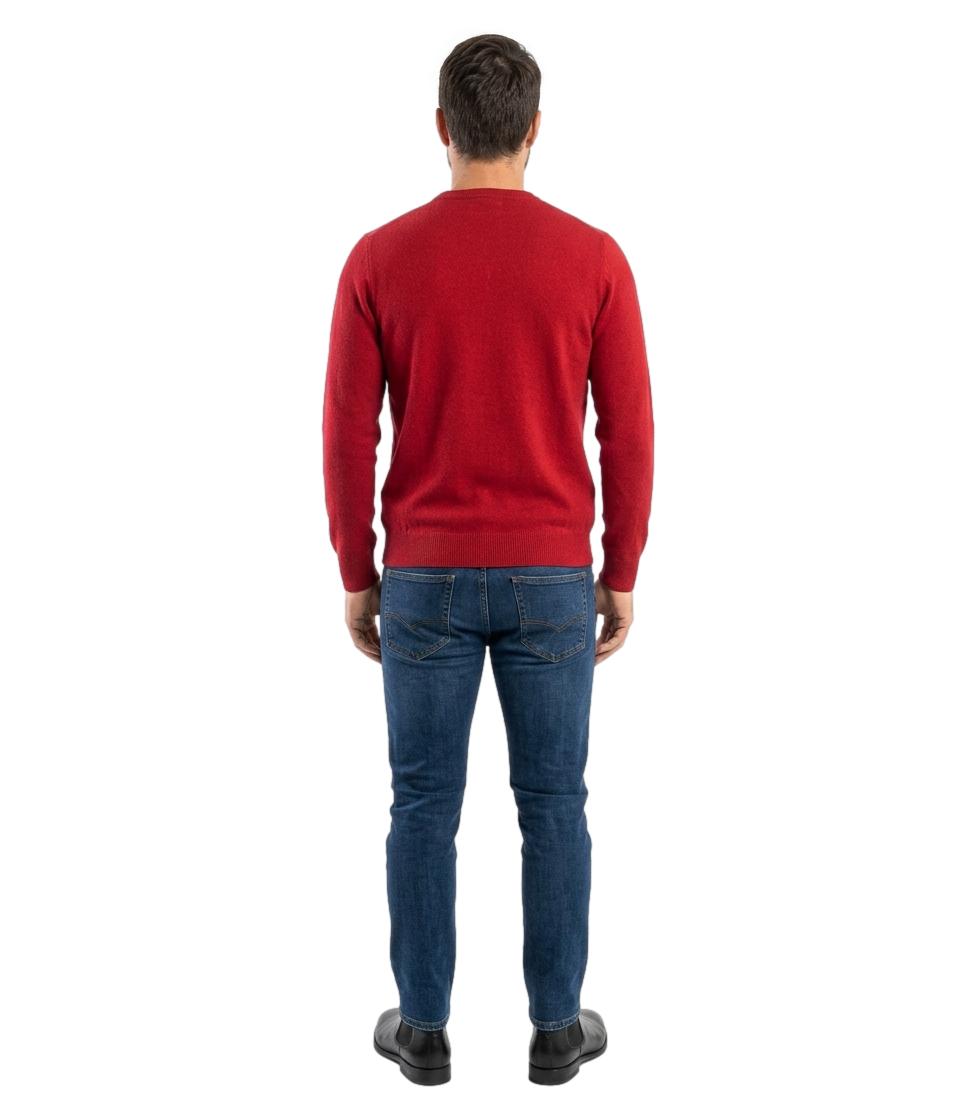 Roy Roger's Pullover da Uomo - Red - Rru199ct48xxxx