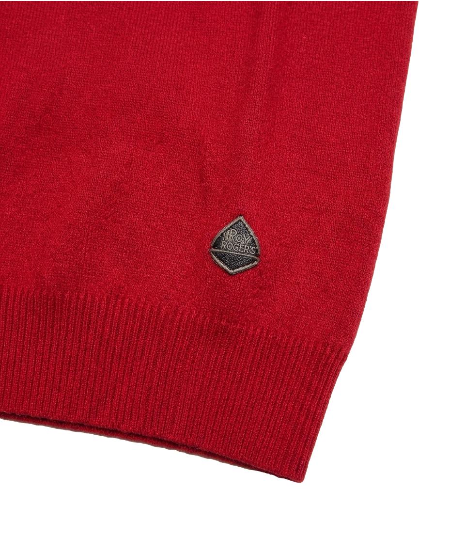 Roy Roger's Pullover da Uomo - Red - Rru199ct48xxxx