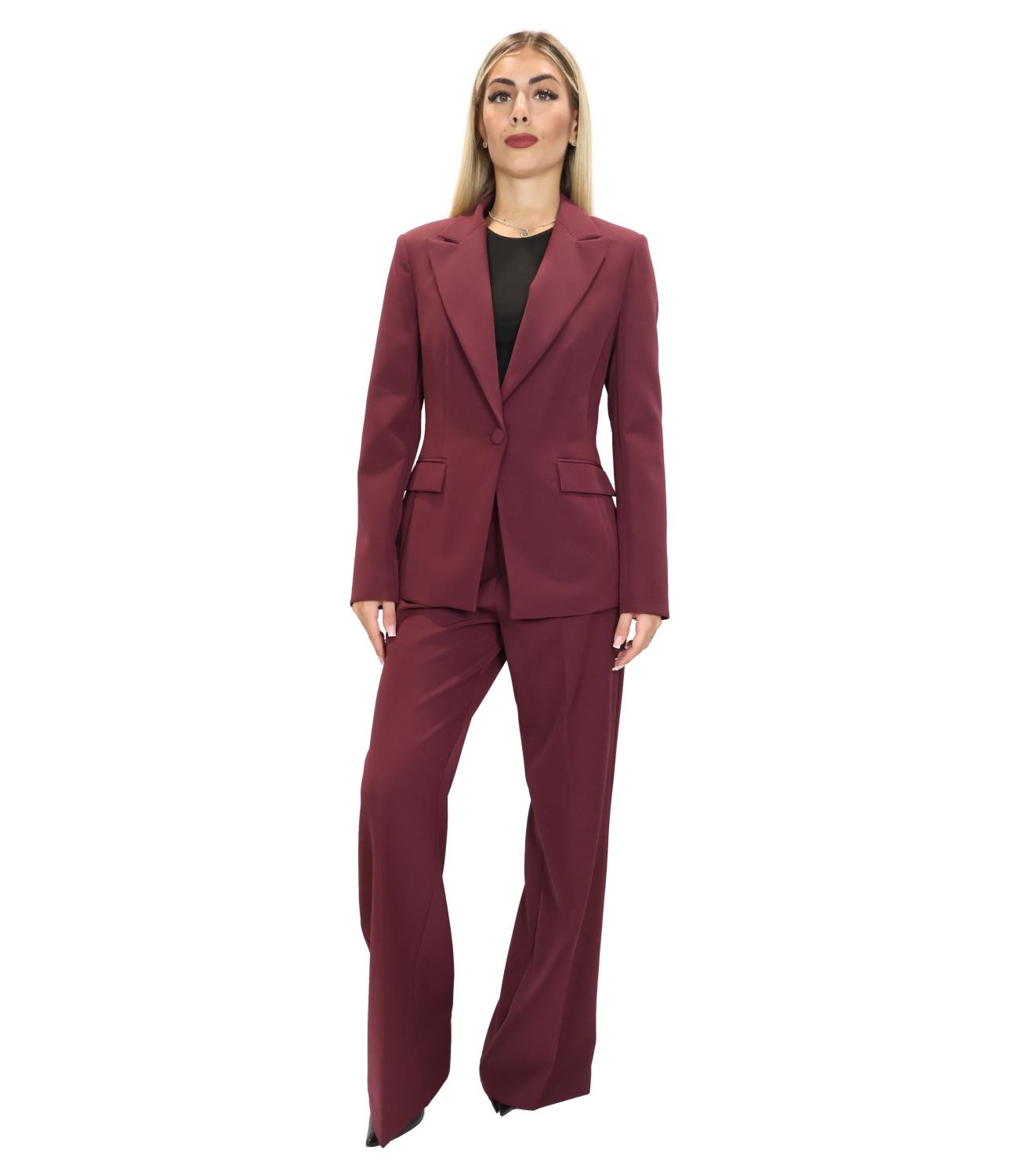 Silence Limited Pantalone da Donna - Bordeaux - Sd2025dailyai26