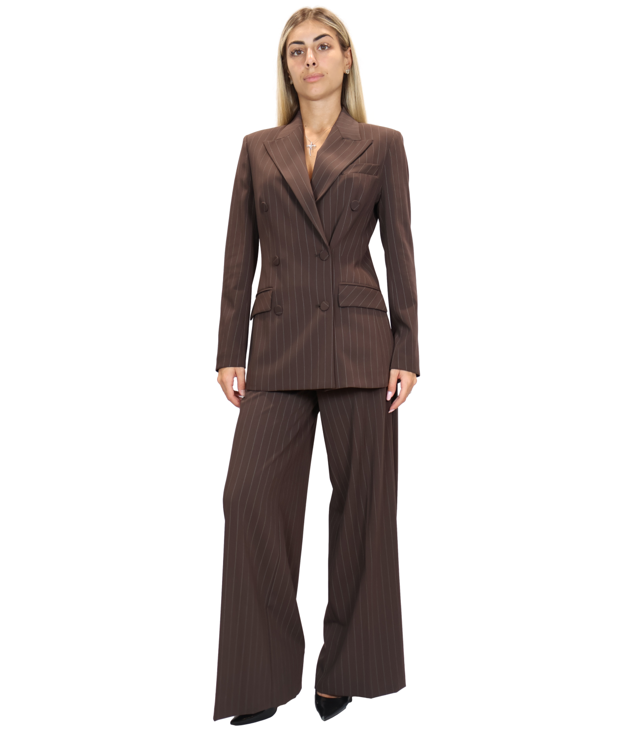 Silence Limited Blazer da Donna - Brown - Sd5065corai26