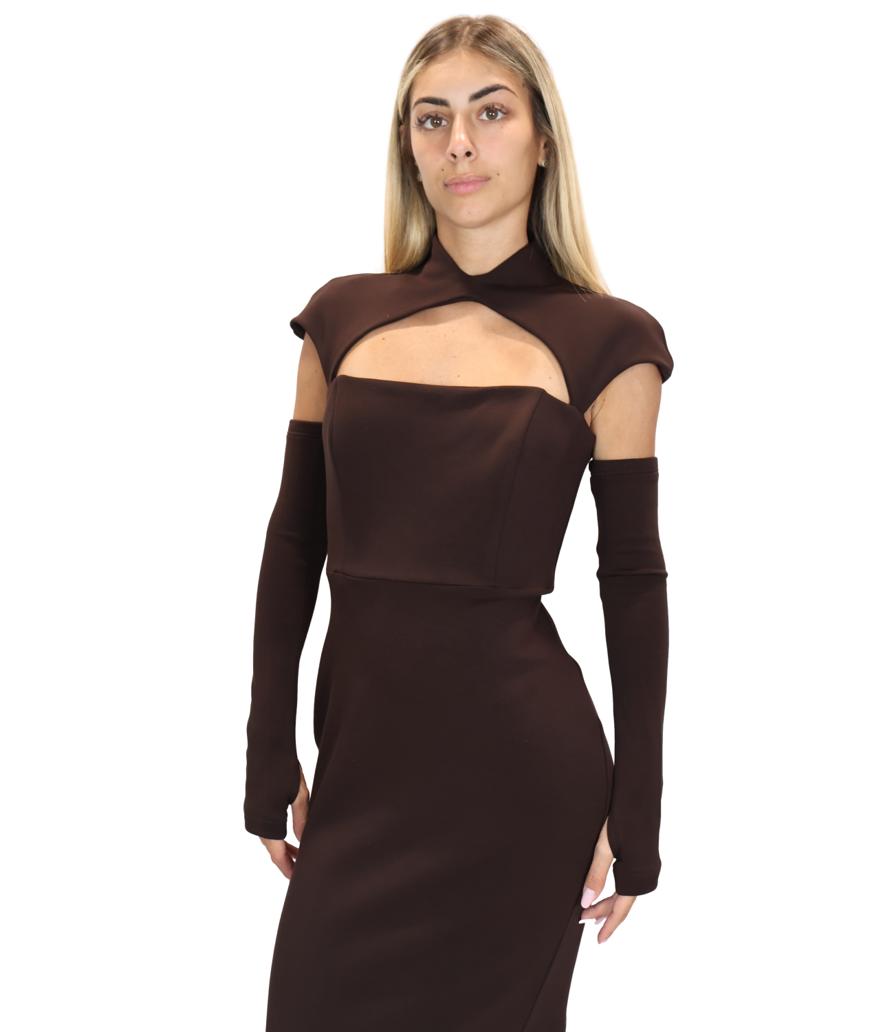 Silence Limited Abito da Donna - Dark Brown - Slab047ai26
