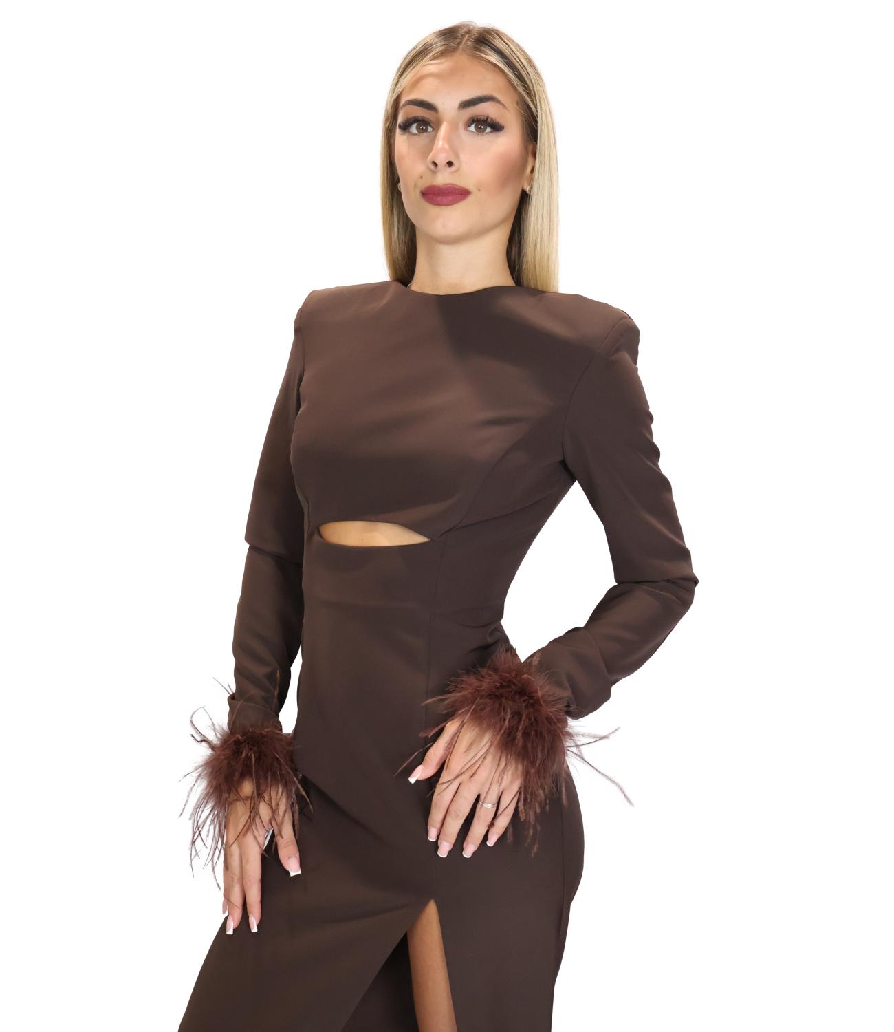 Silence Limited Abito da Donna - Dark Brown - Slab051pluai26