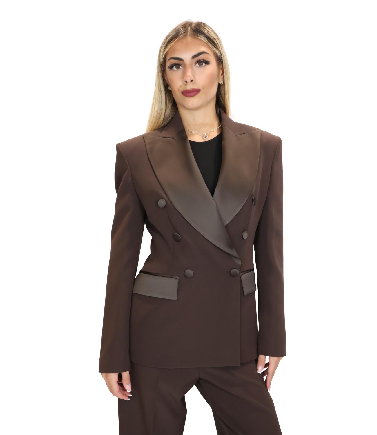 Silence Limited Giacca da Donna - Dark Brown - Slgi023ai26
