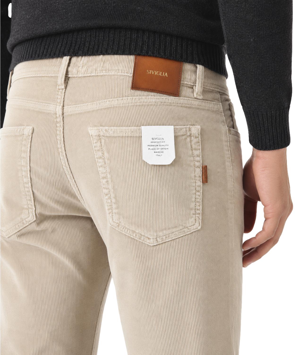 Siviglia Pantalone da Uomo - Beige - Svm02018v002318px