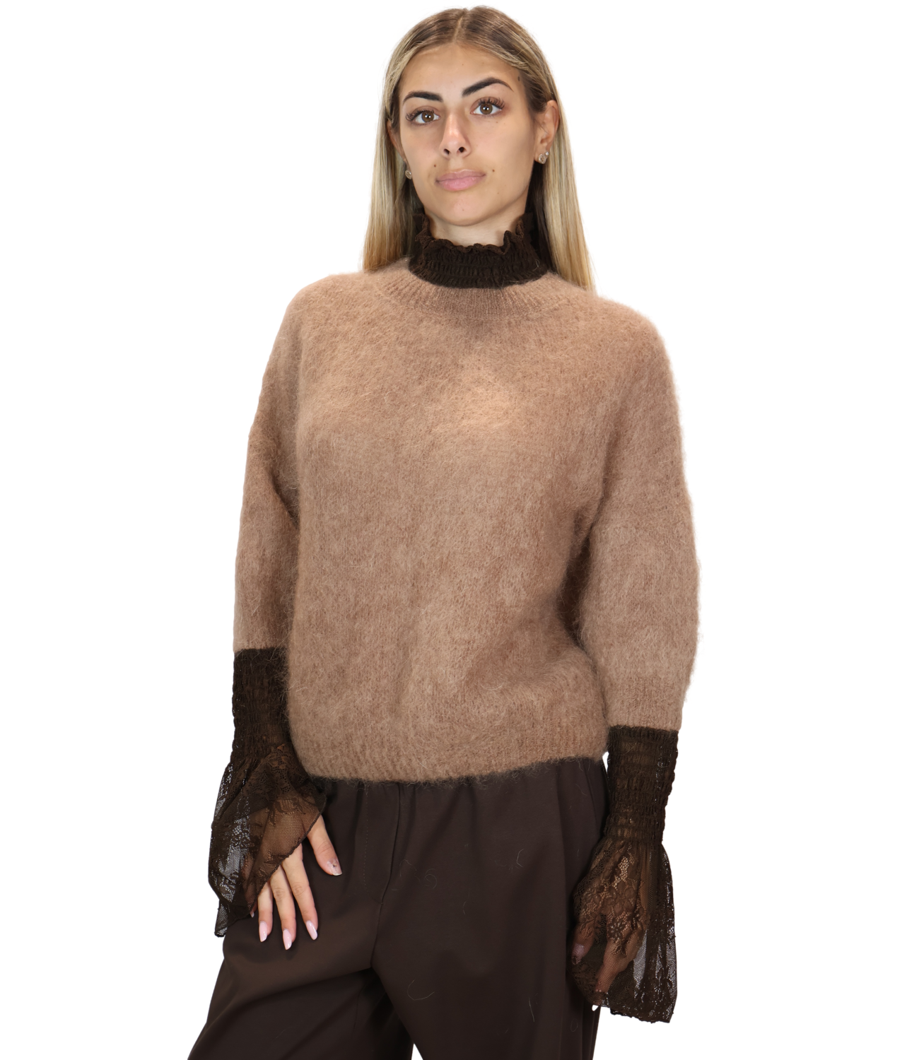 Souvenir Maglia da Donna - Cammello - T40r0346