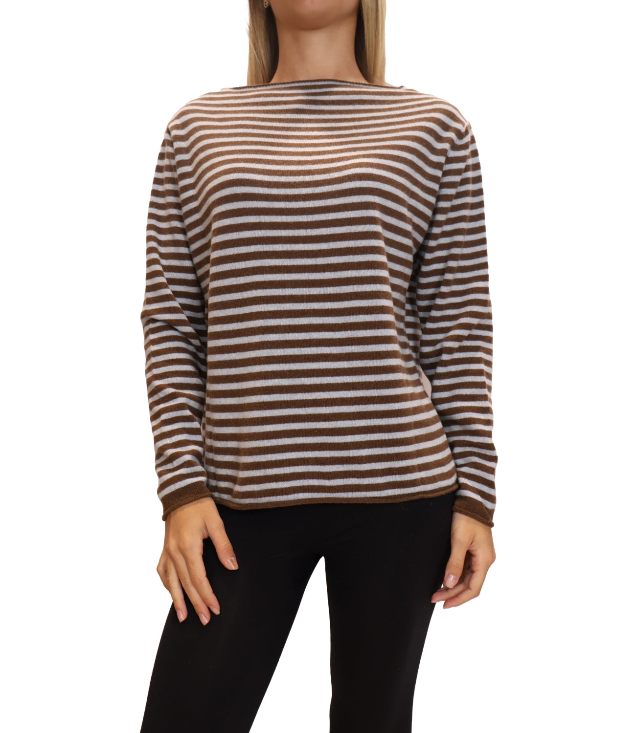Studio it Maglia da Donna - Celeste/moro - 6631