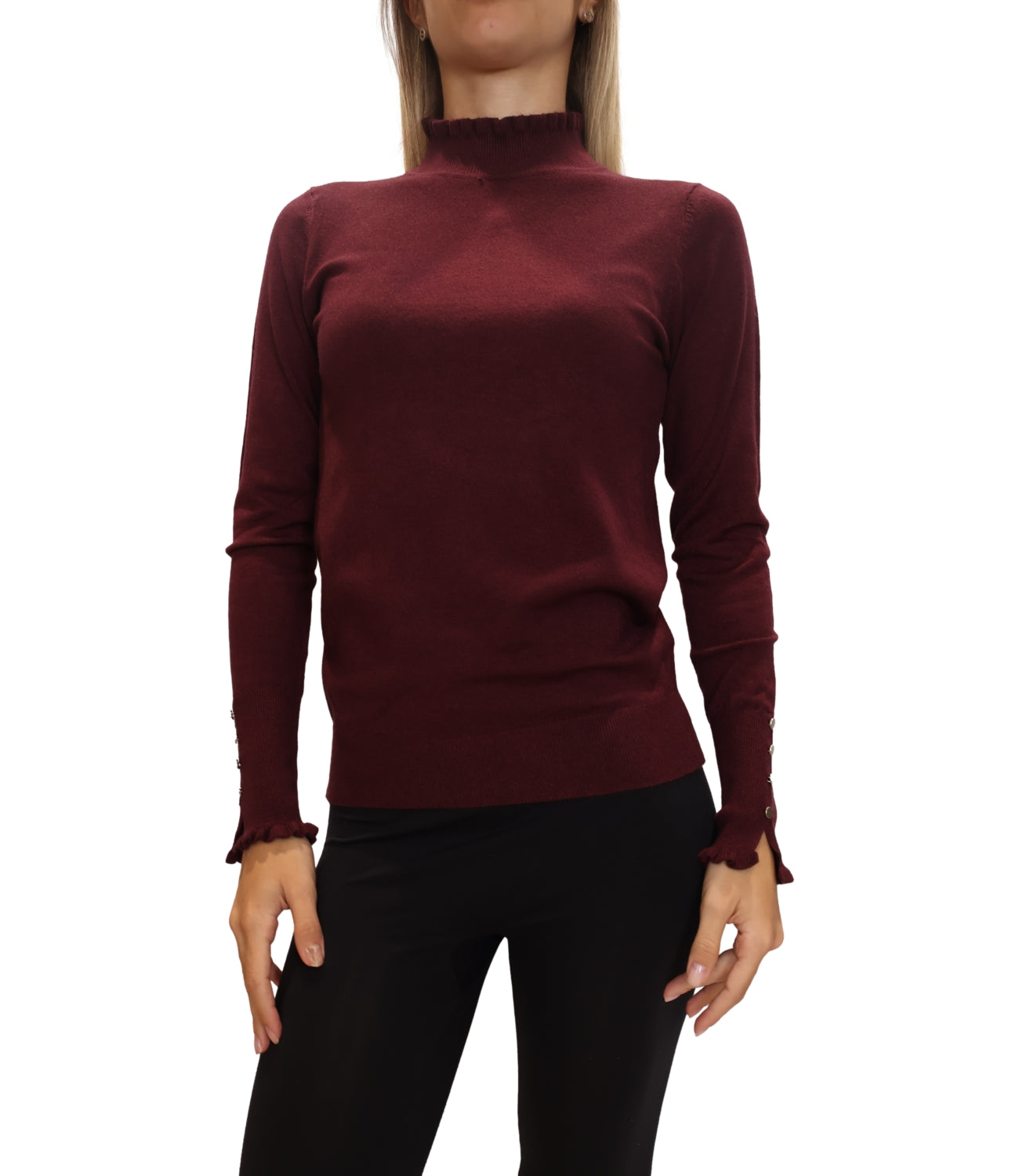 Studio it Maglia da Donna - Bordeaux - Mg8525