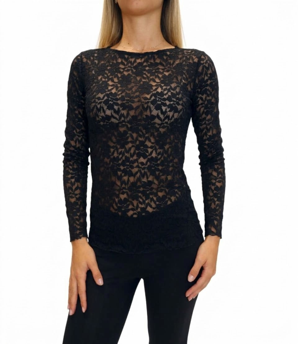 Studio it T-Shirt da Donna - Nero - Th6958