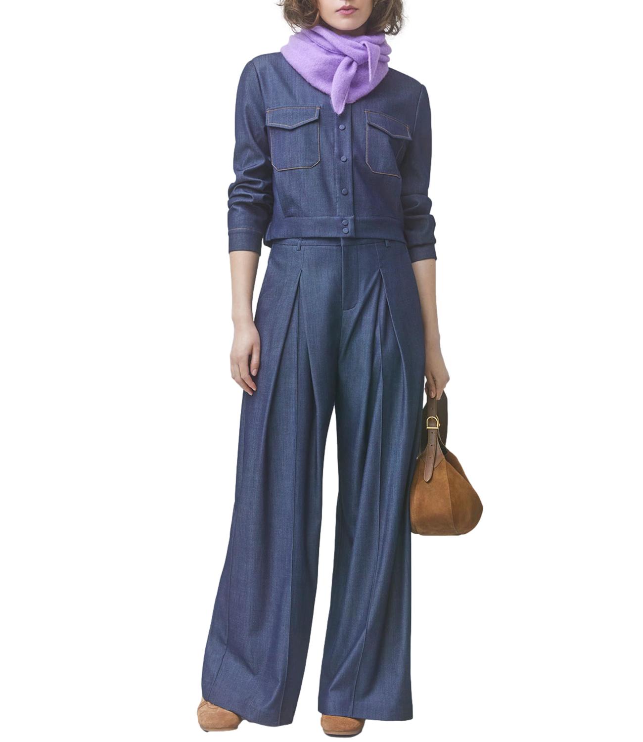 Suncoo Pantalone da Donna - 35-Bleu Brut - H26c04268