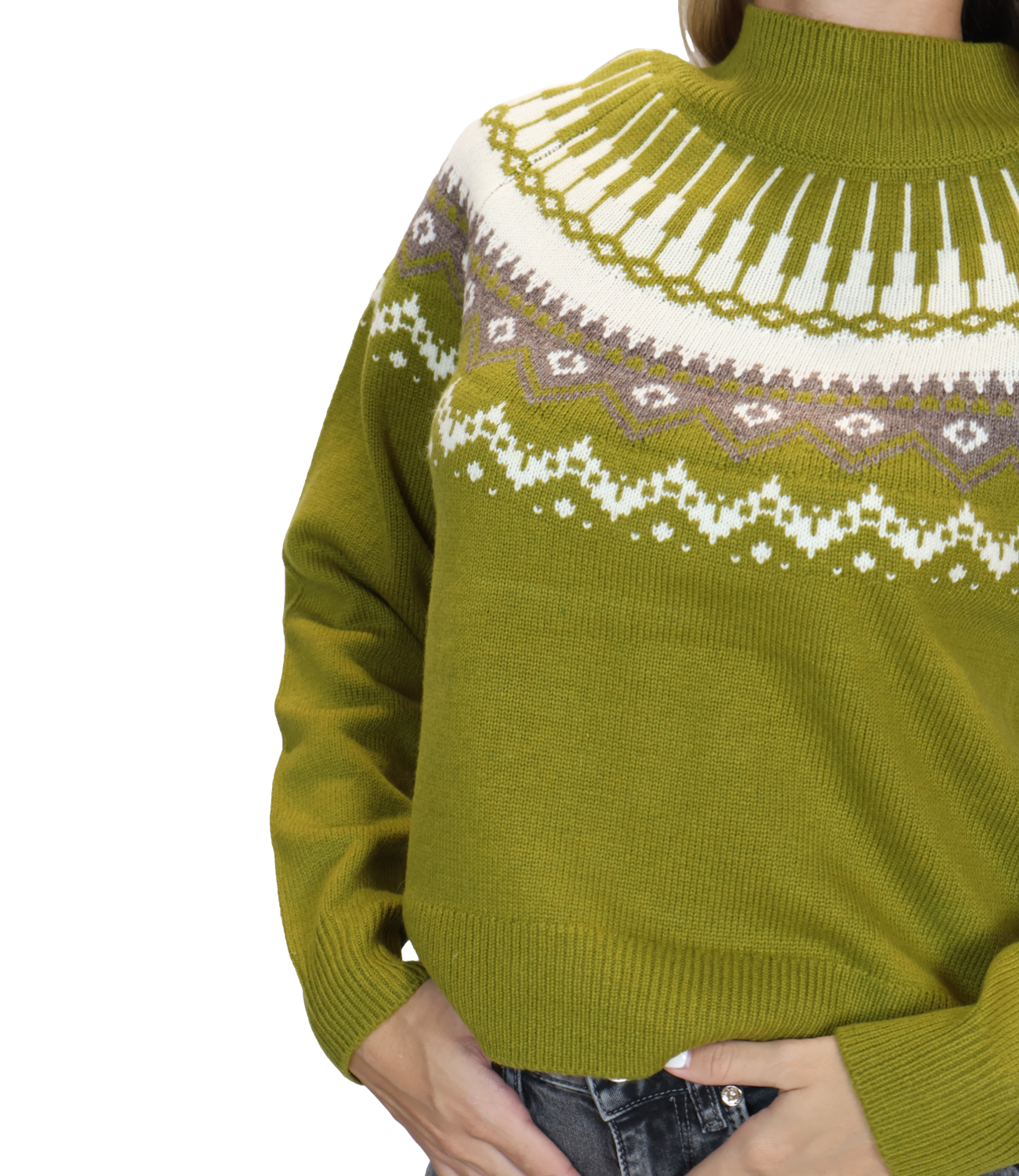 Suncoo Maglia da Donna - 65-Olive - H26m01047