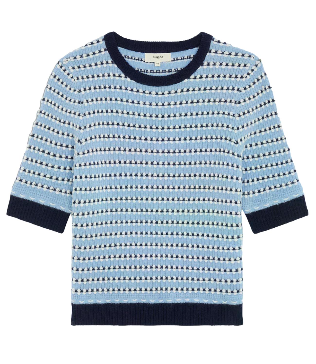Suncoo Maglia da Donna - 33-Bleu Ciel - H26m01274