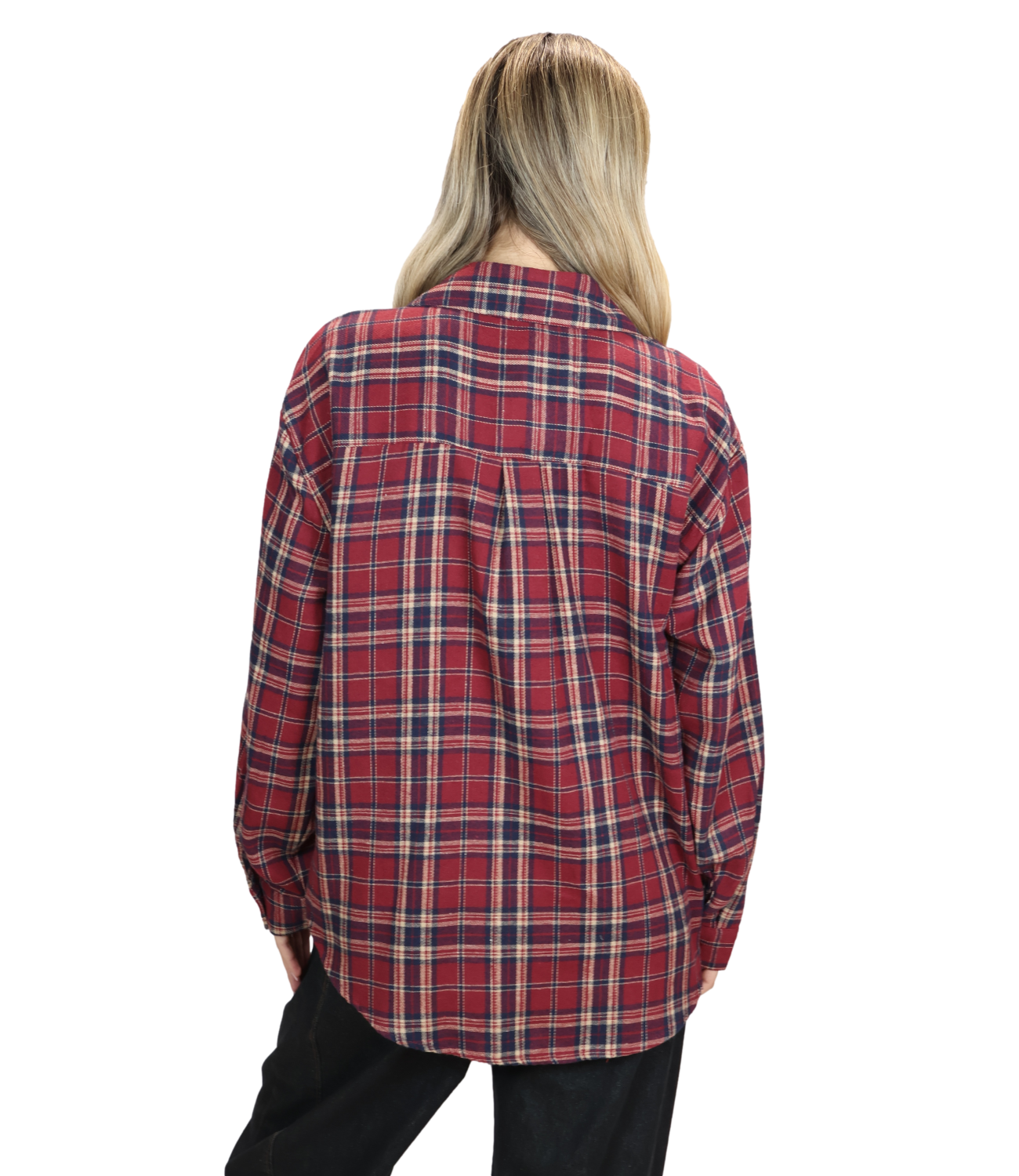 Susy Mix Camicia da Donna - Rosso - 12494
