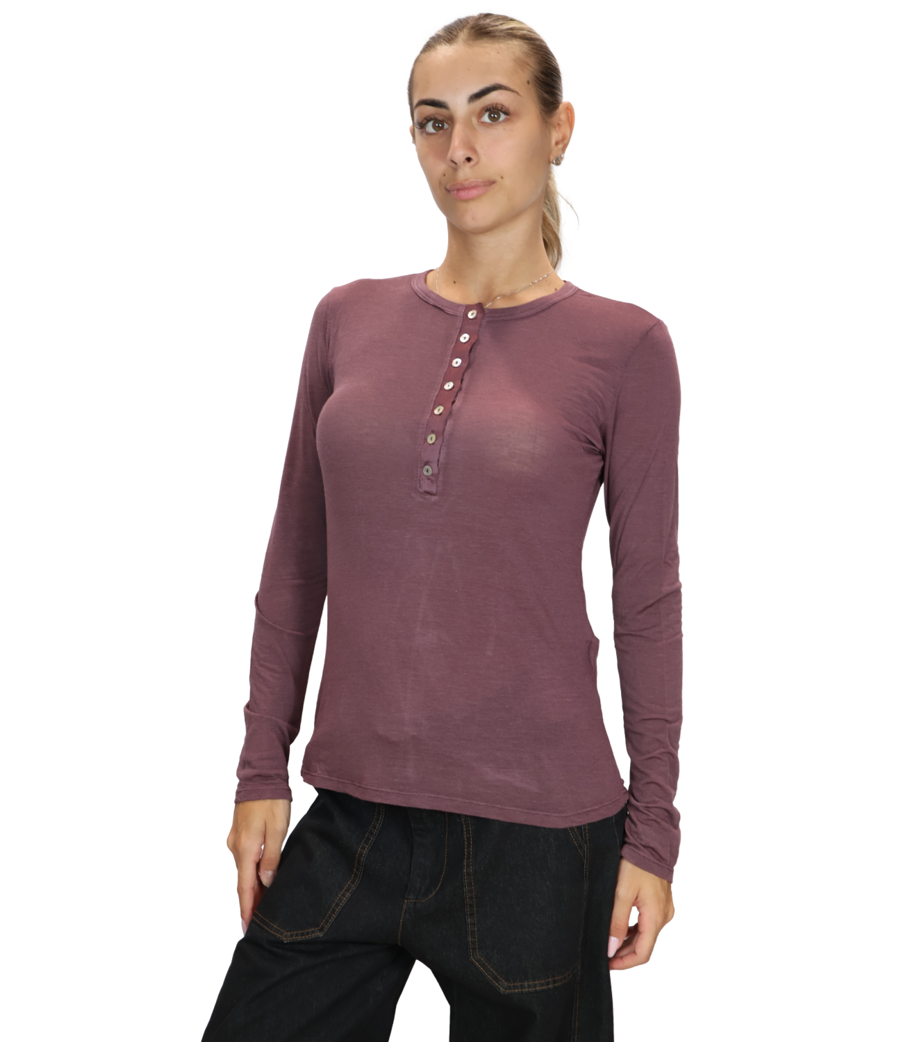 Susy Mix Maglia da Donna - Vino - 2763