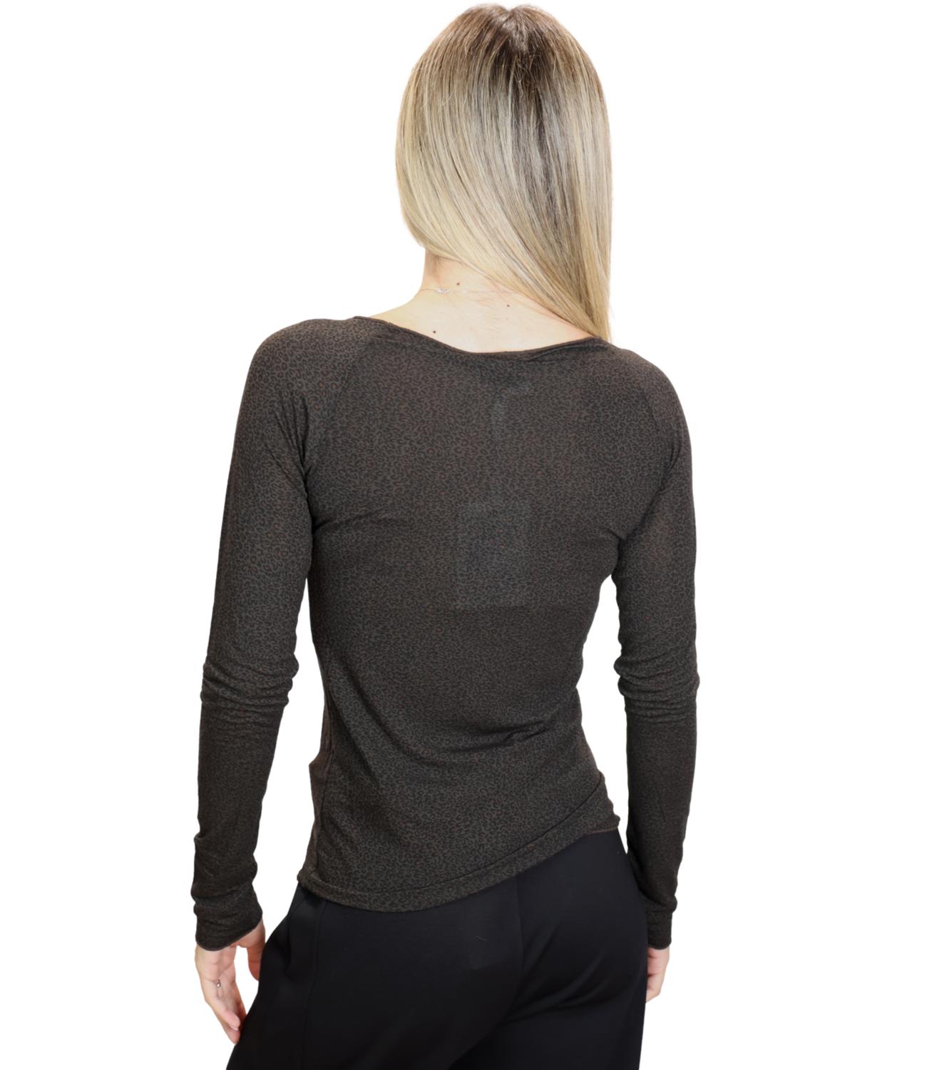 Susy Mix Maglia da Donna - Moro - 2782