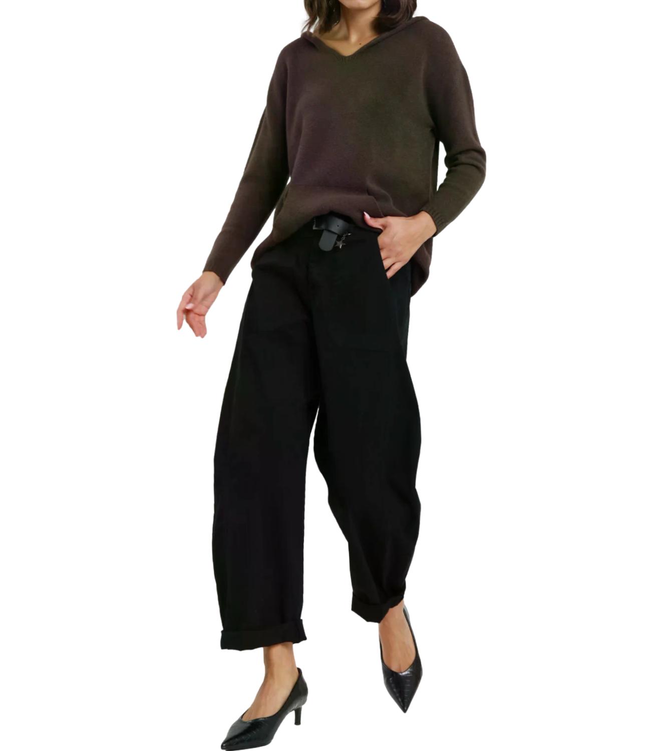 Susy Mix Pantalone da Donna - Nero - 58300p27