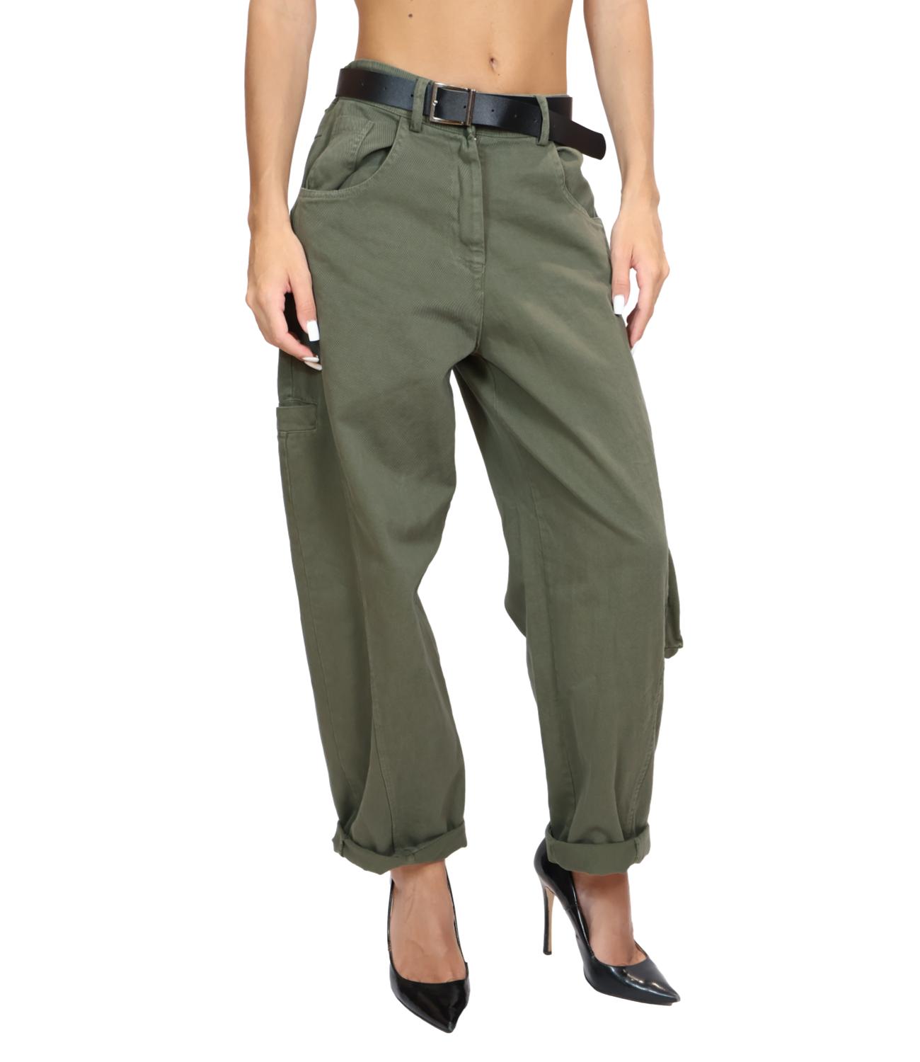 Susy Mix Pantalone da Donna - Militare - 61048p