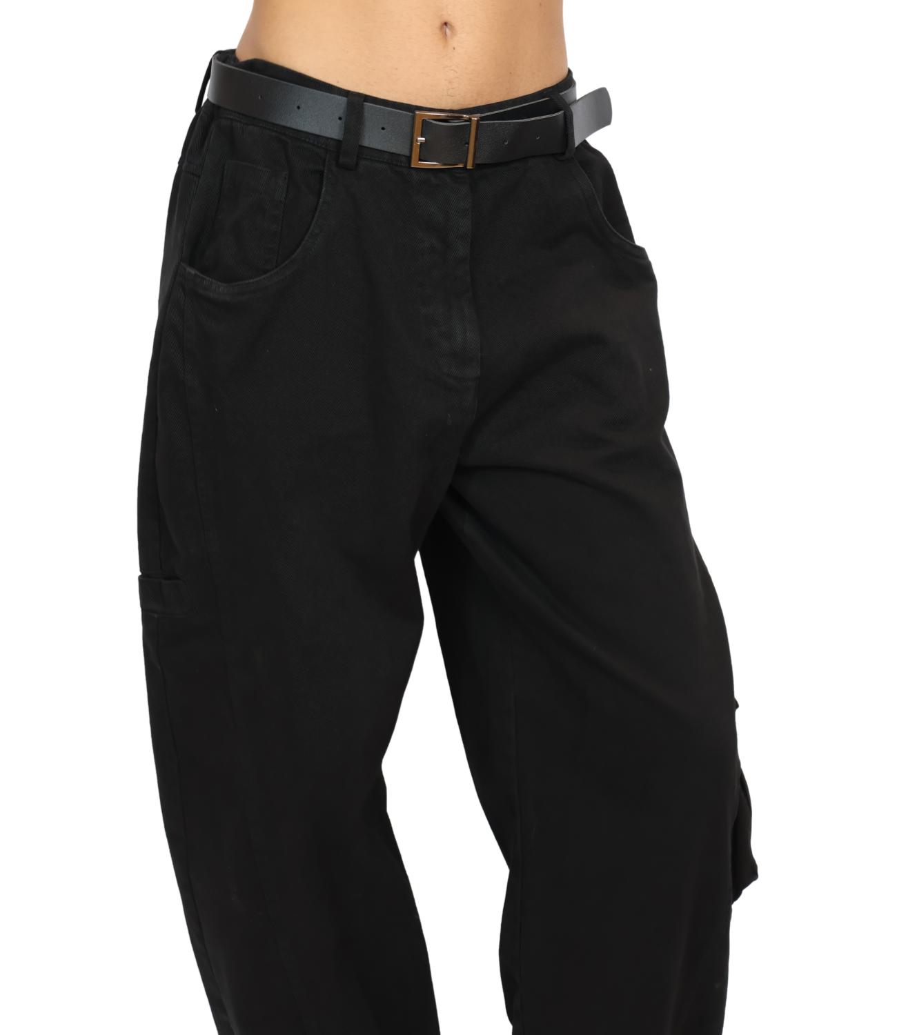 Susy Mix Pantalone da Donna - Nero - 61048p