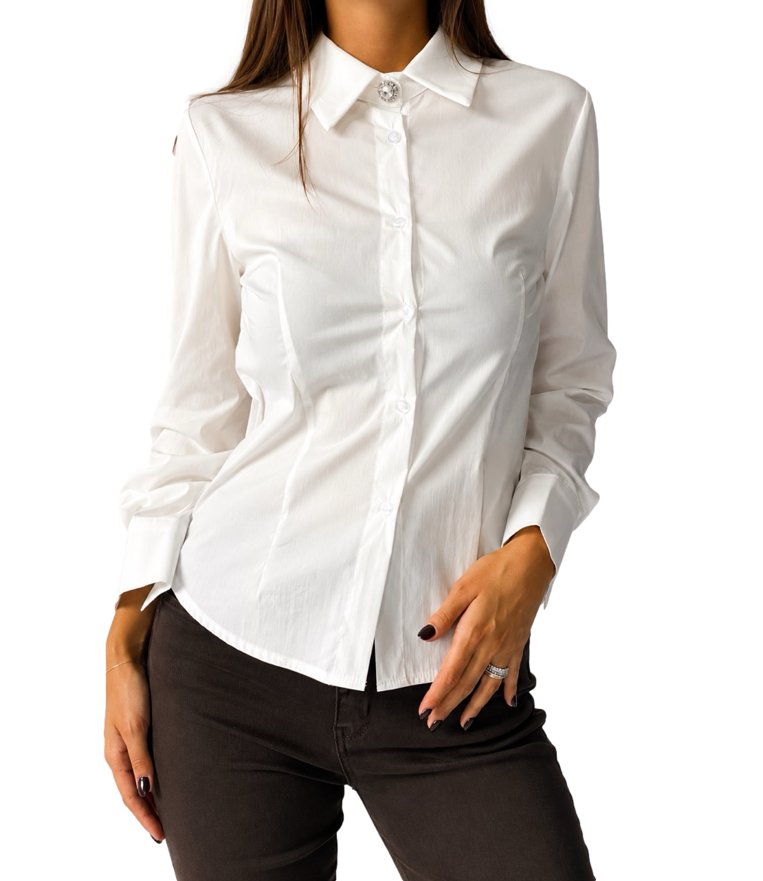 Susy Mix Camicia da Donna - Latte - 74827p
