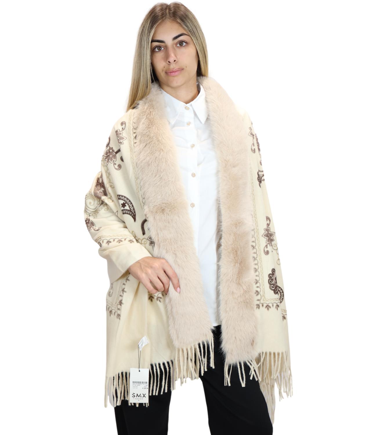Susy Mix Stola da Donna - Panna - 9717re