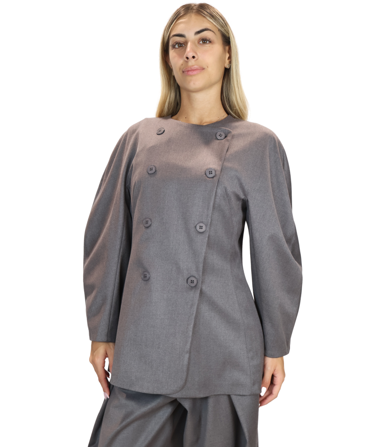 Susy Mix Giacca da Donna - Grigio - J688smt271