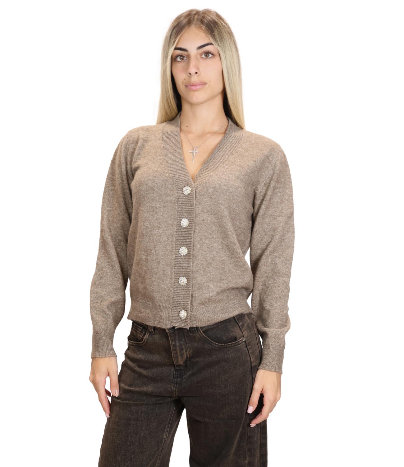 Susy Mix Maglia da Donna - Fango - K35327