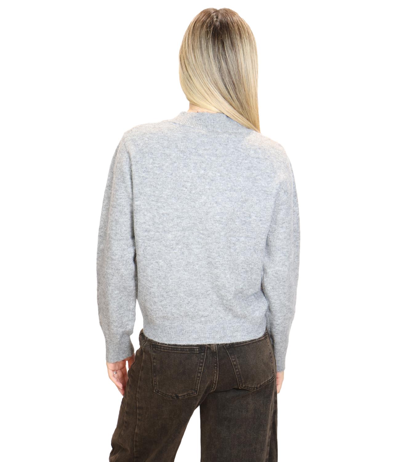 Susy Mix Maglia da Donna - Grigio - K35327