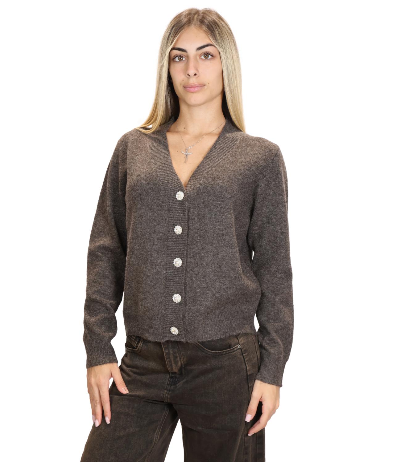 Susy Mix Maglia da Donna - Moro - K35327