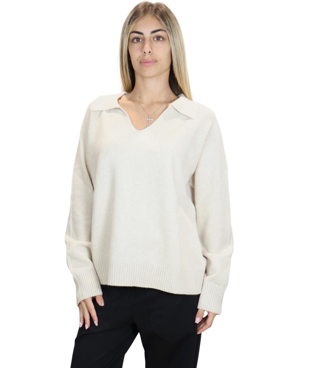 Susy Mix Polo da Donna - Crema - K367