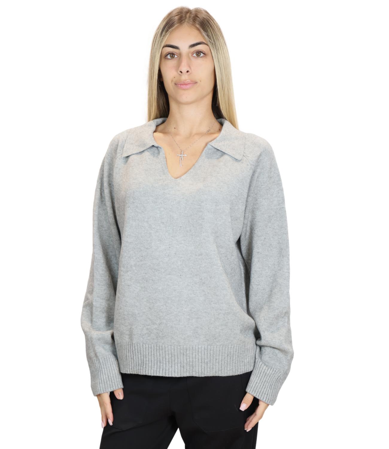 Susy Mix Polo da Donna - Grigio - K367