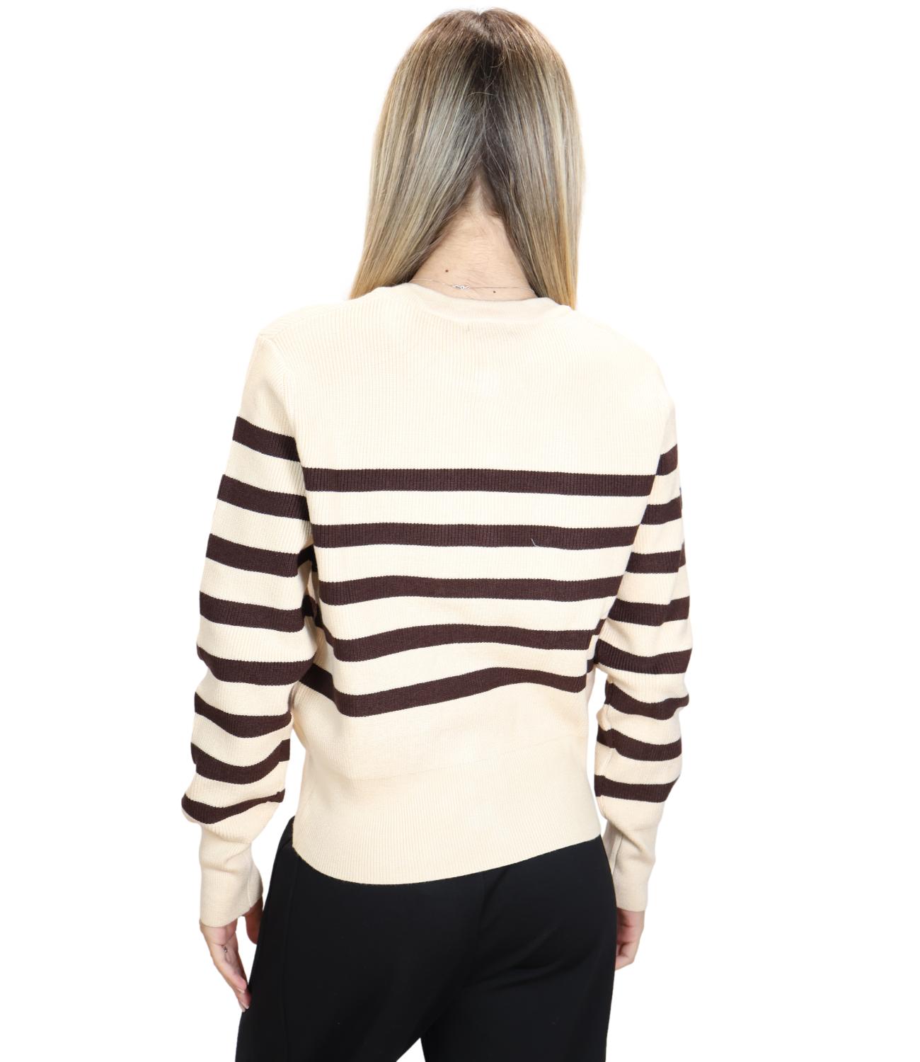 Susy Mix Maglia da Donna - Crema - M149