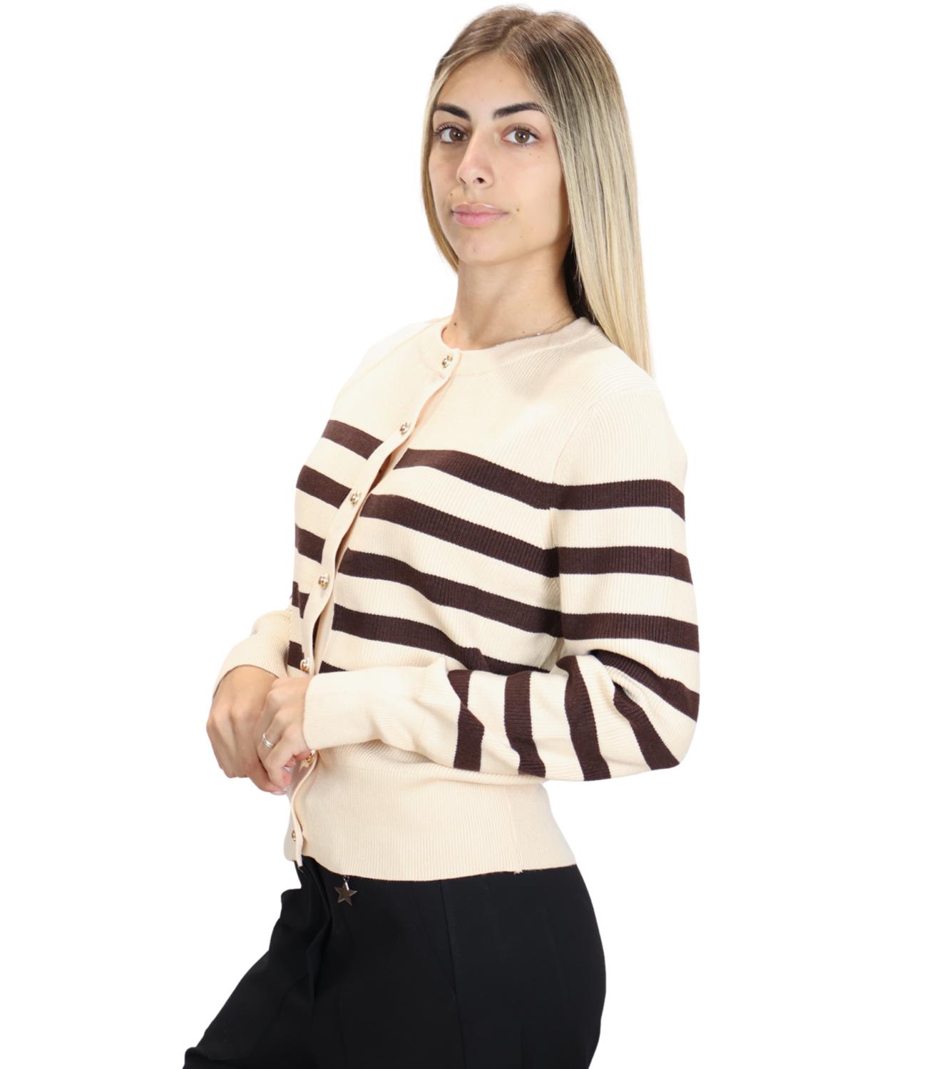 Susy Mix Maglia da Donna - Crema - M149
