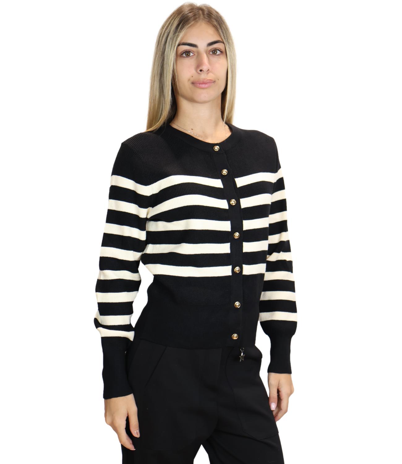 Susy Mix Maglia da Donna - Nero - M149