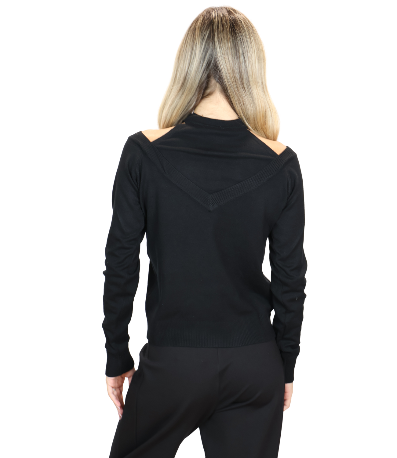 Susy Mix Maglia da Donna - Nero - M338