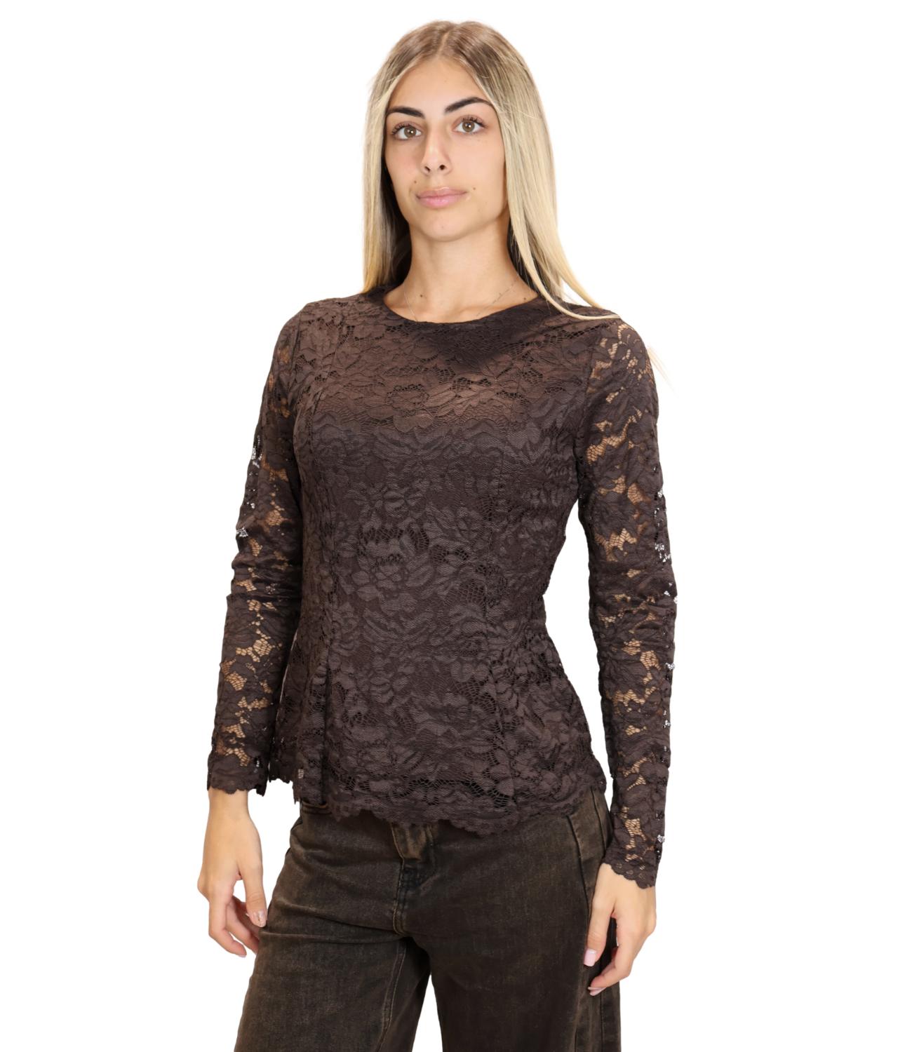 Susy Mix Maglia da Donna - Moro - Ma4164mc117