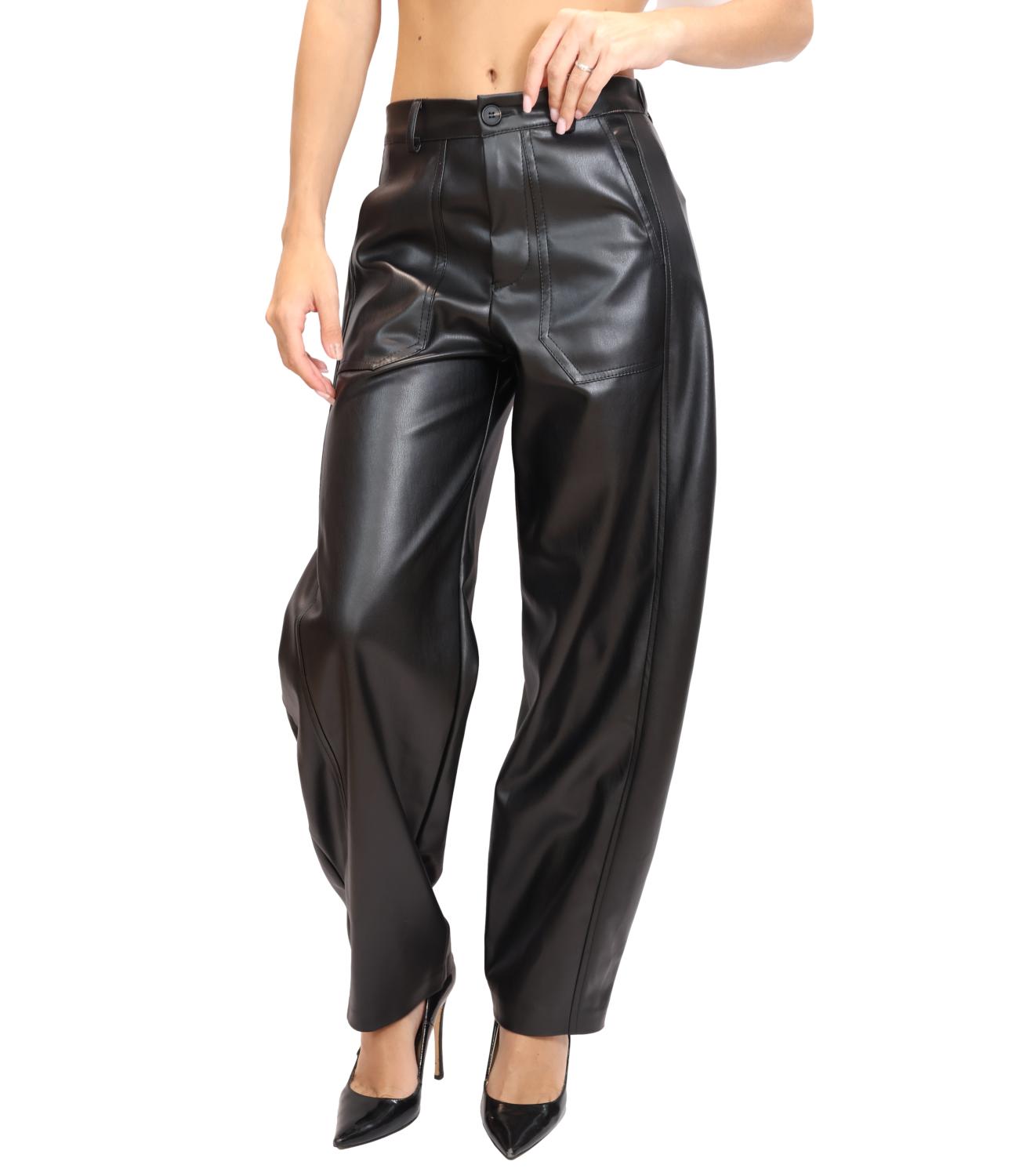 Susy Mix Pantalone da Donna - Nero - Pp431t10