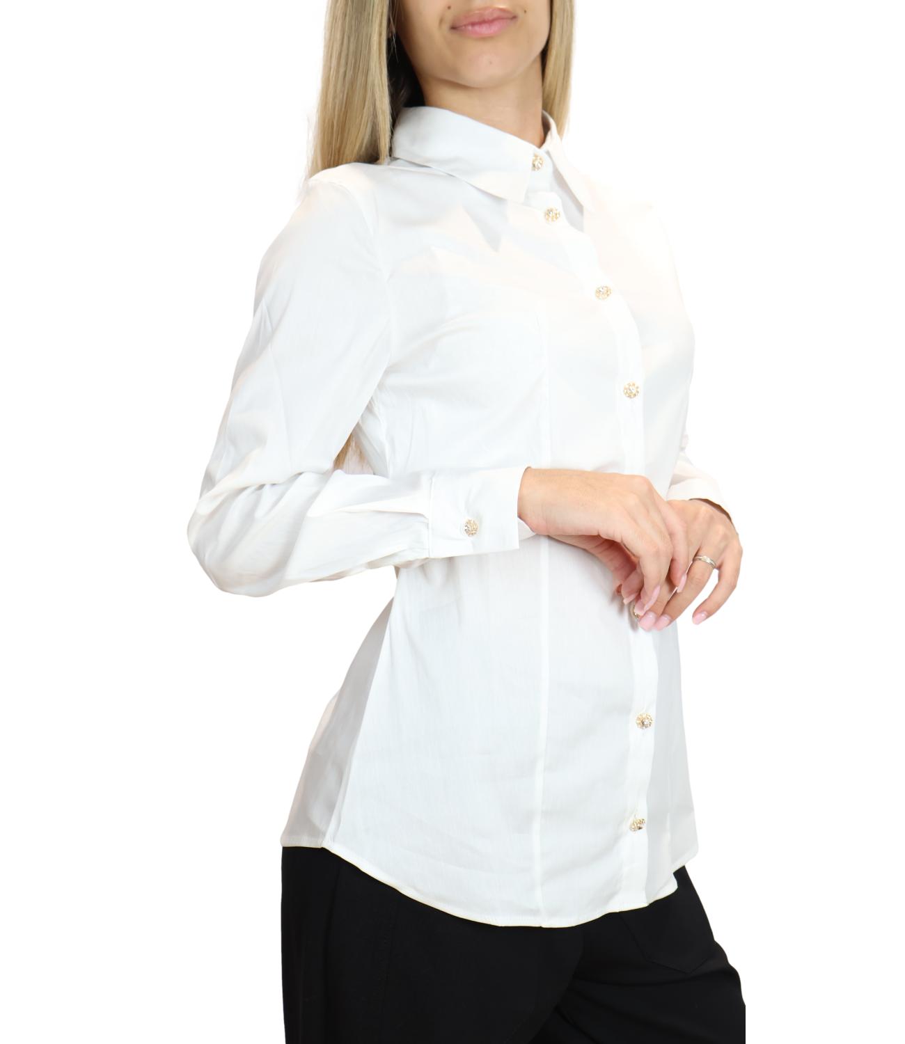 Susy Mix Camicia da Donna - Bianco - Pp459t6