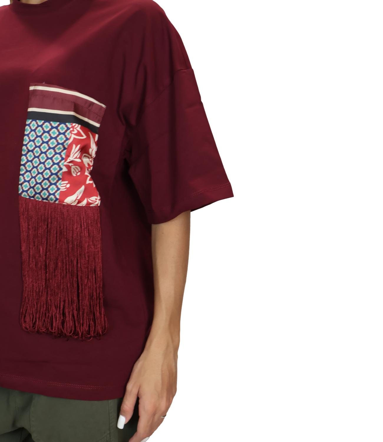 Susy Mix T-Shirt da Donna - Vino - Sh004932