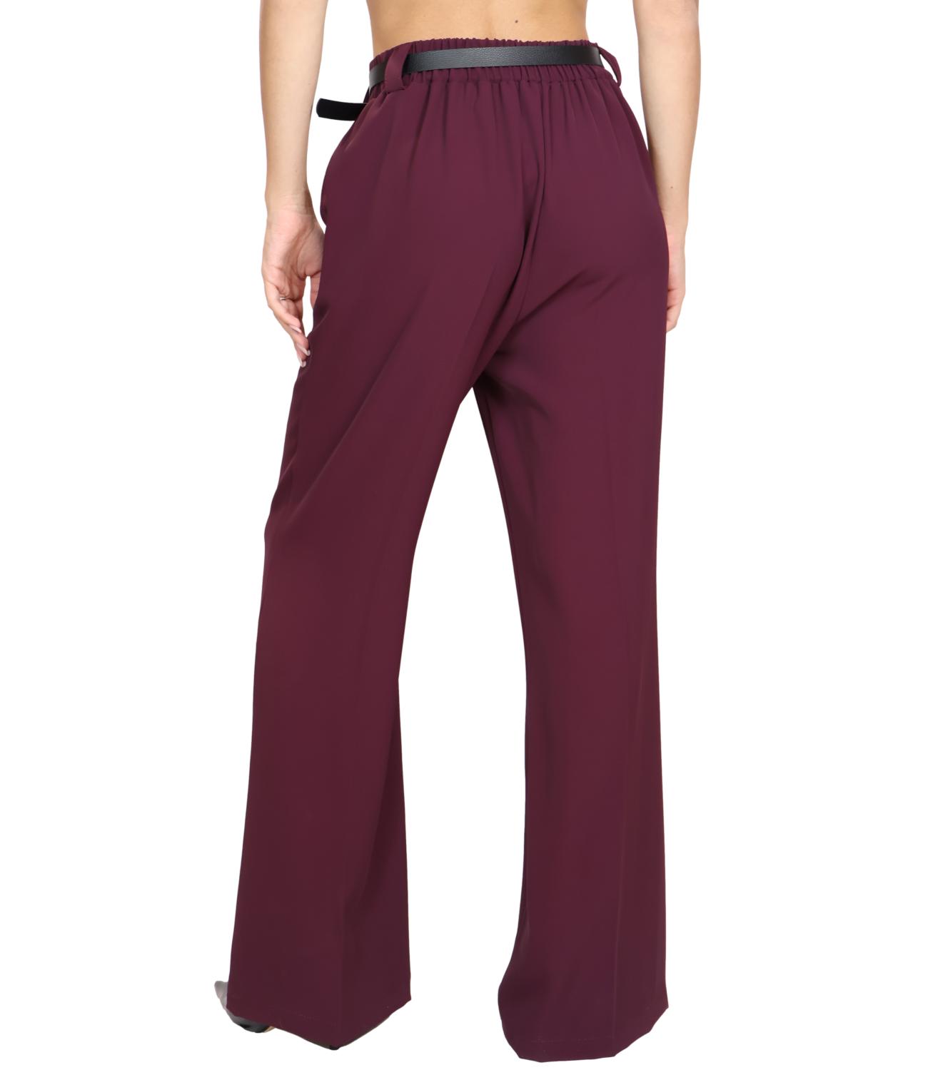 Susy Mix Pantalone da Donna - Bordeaux - T1316u136