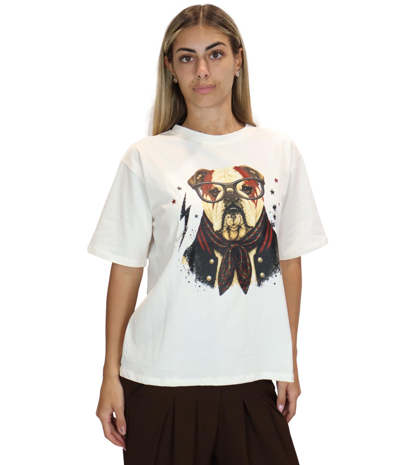 Susy Mix T-Shirt da Donna - Panna - T871602