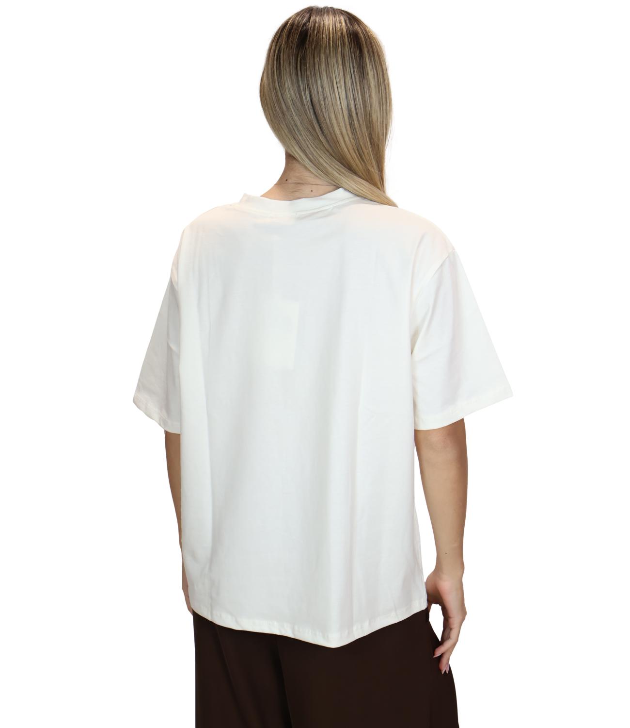 Susy Mix T-Shirt da Donna - Panna - T871603