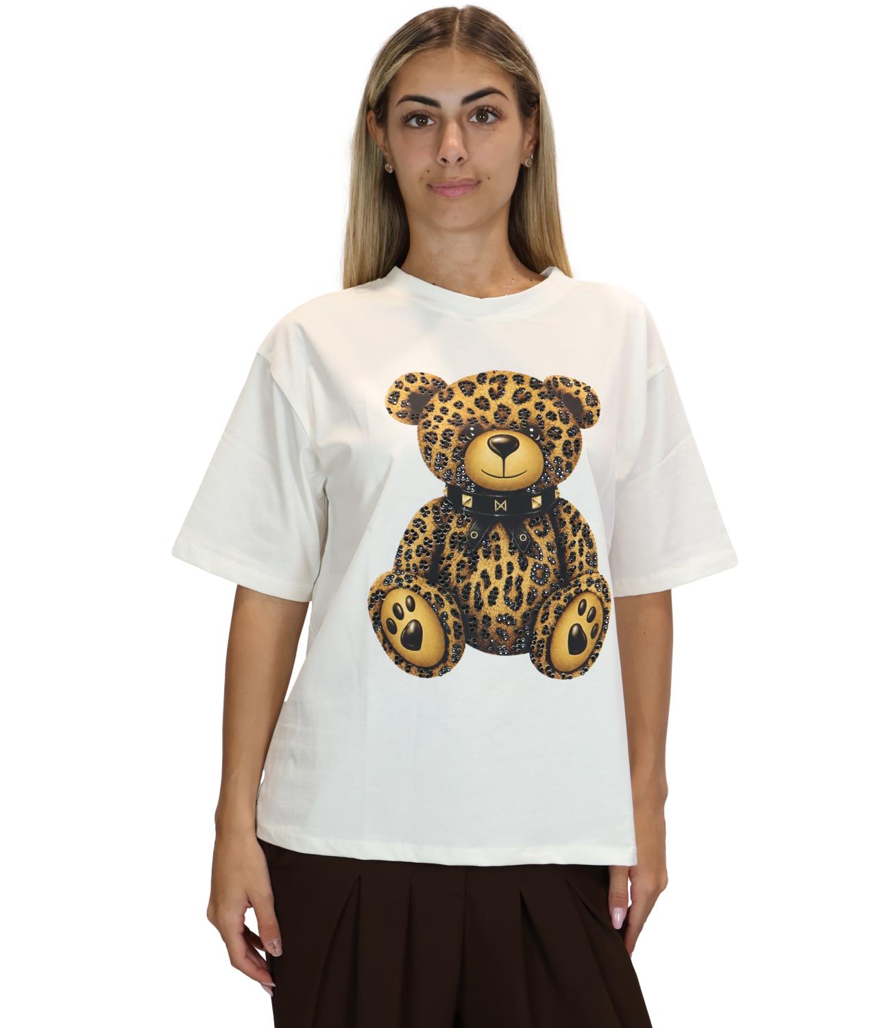 Susy Mix T-Shirt da Donna - Panna - T871603