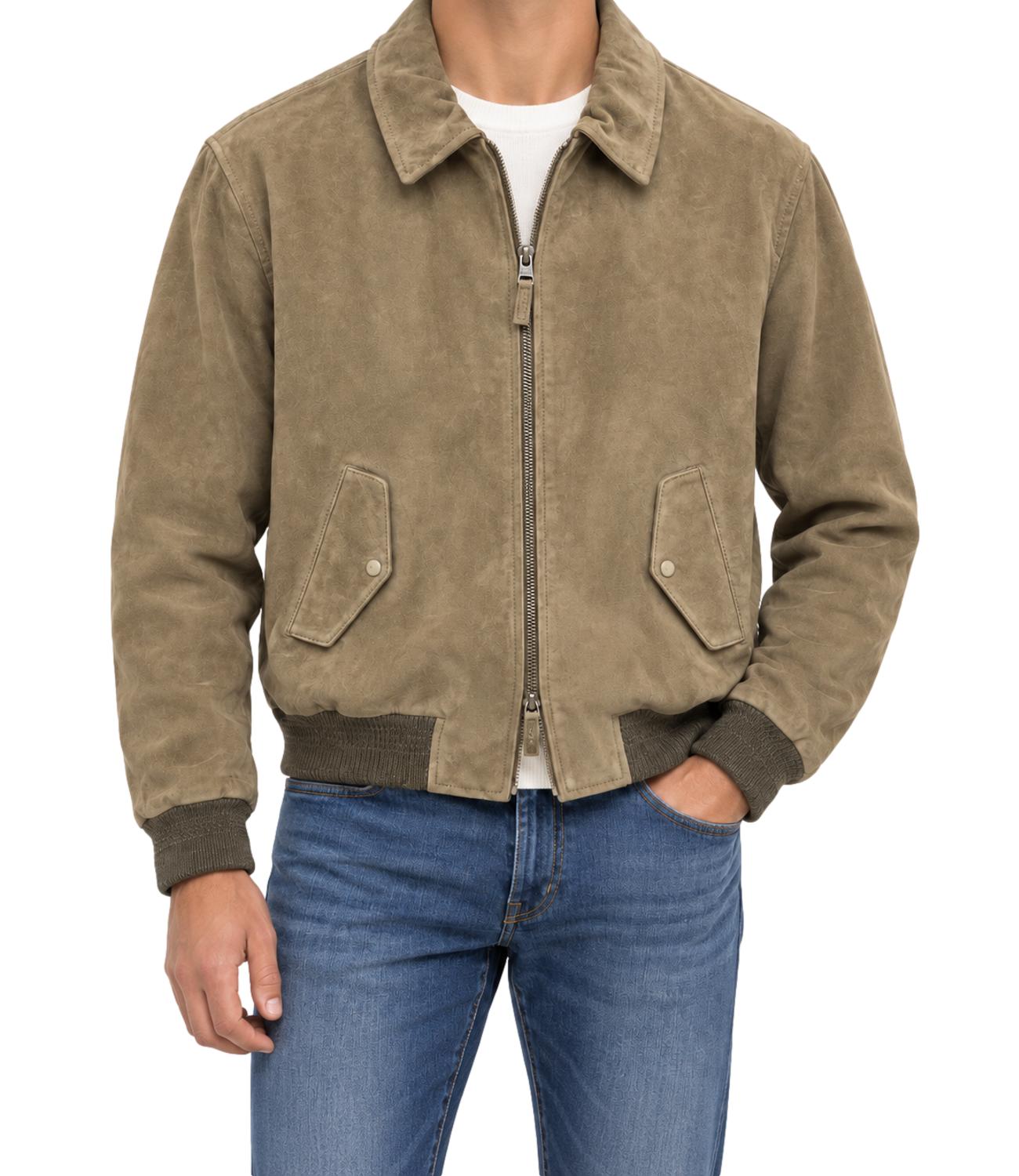 The Jack Leathers Giacca pelle da Uomo - Palude - Justin