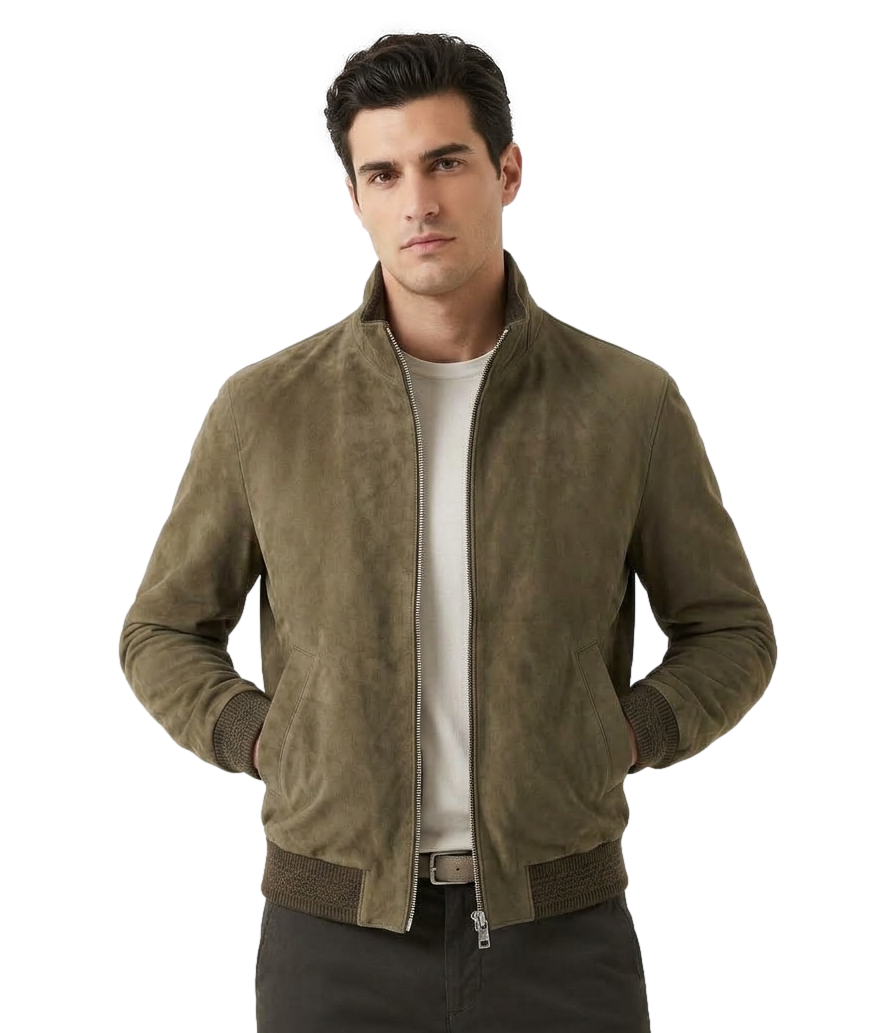 The Jack Leathers Giacca pelle da Uomo - Beige - Tobia