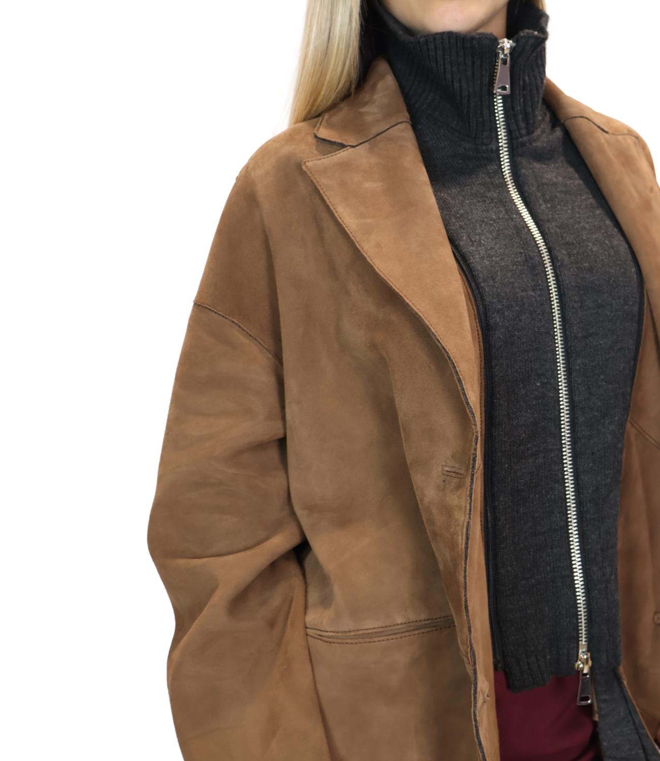 The Jackie Leathers Giacca da Donna - Whiskey - Angq Dk Gsac