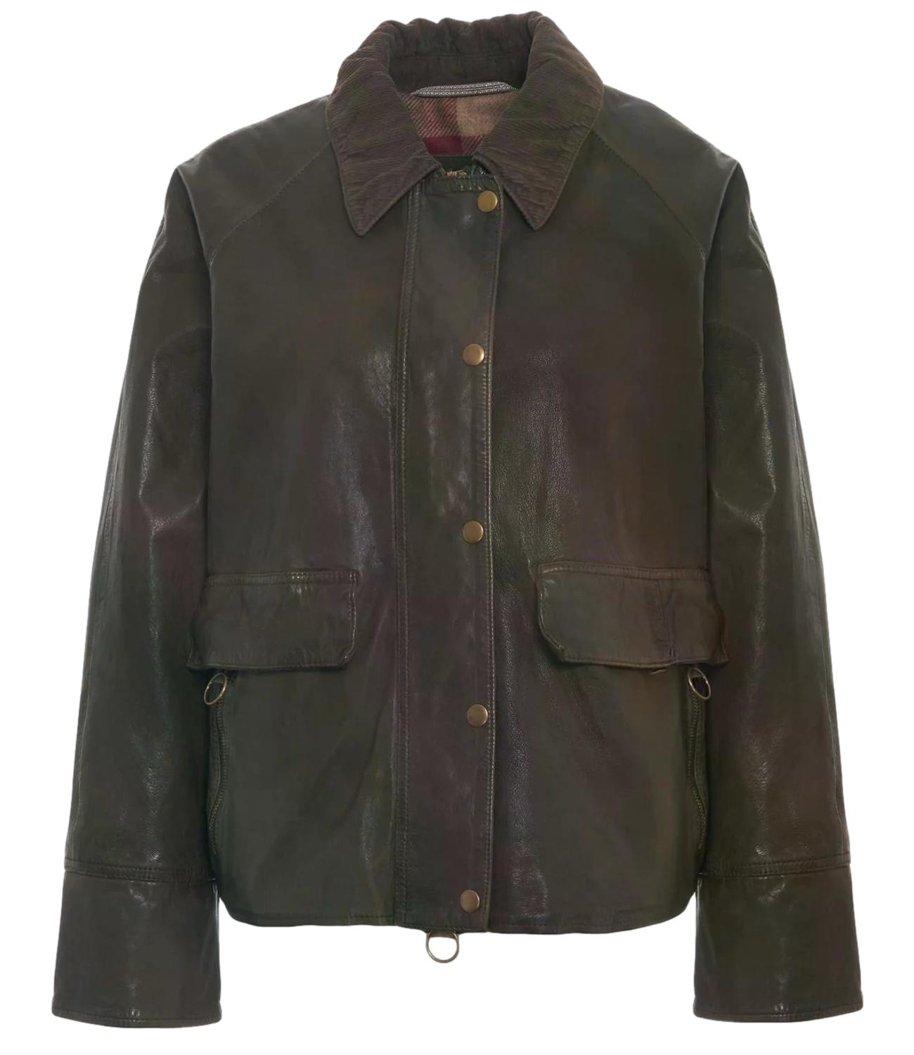 The Jackie Leathers Giacca da Donna - Cricket Green - Glis Vegt