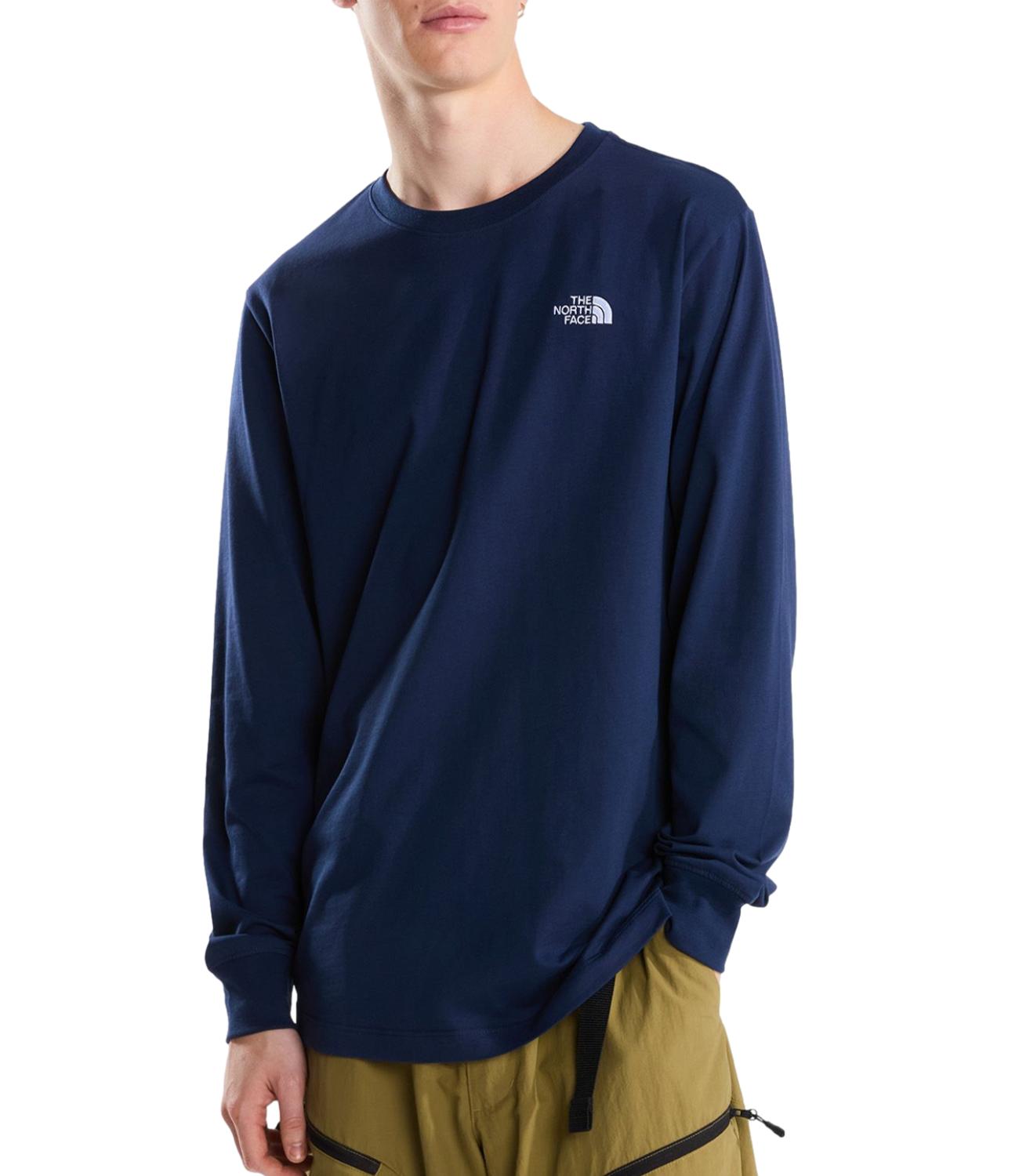 The North Face T-shirt manica lunga da Uomo - Summit Navy - Nf0a8eu3