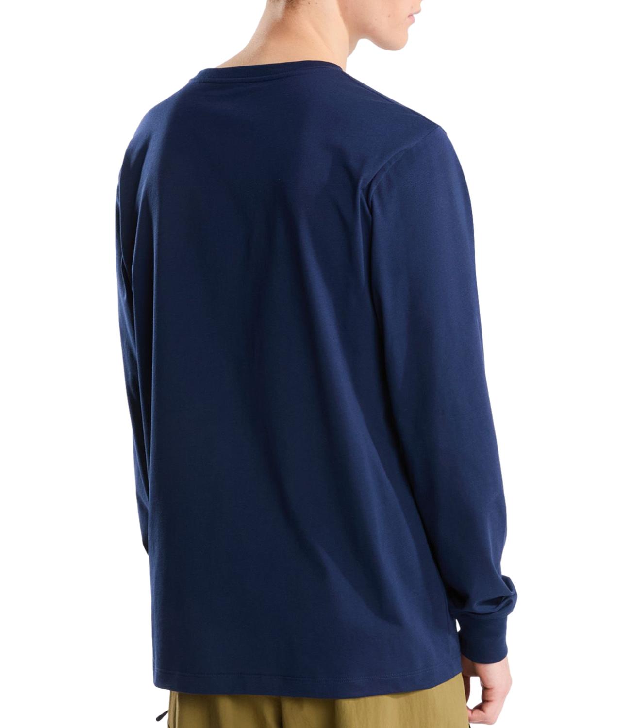 The North Face T-shirt manica lunga da Uomo - Summit Navy - Nf0a8eu3