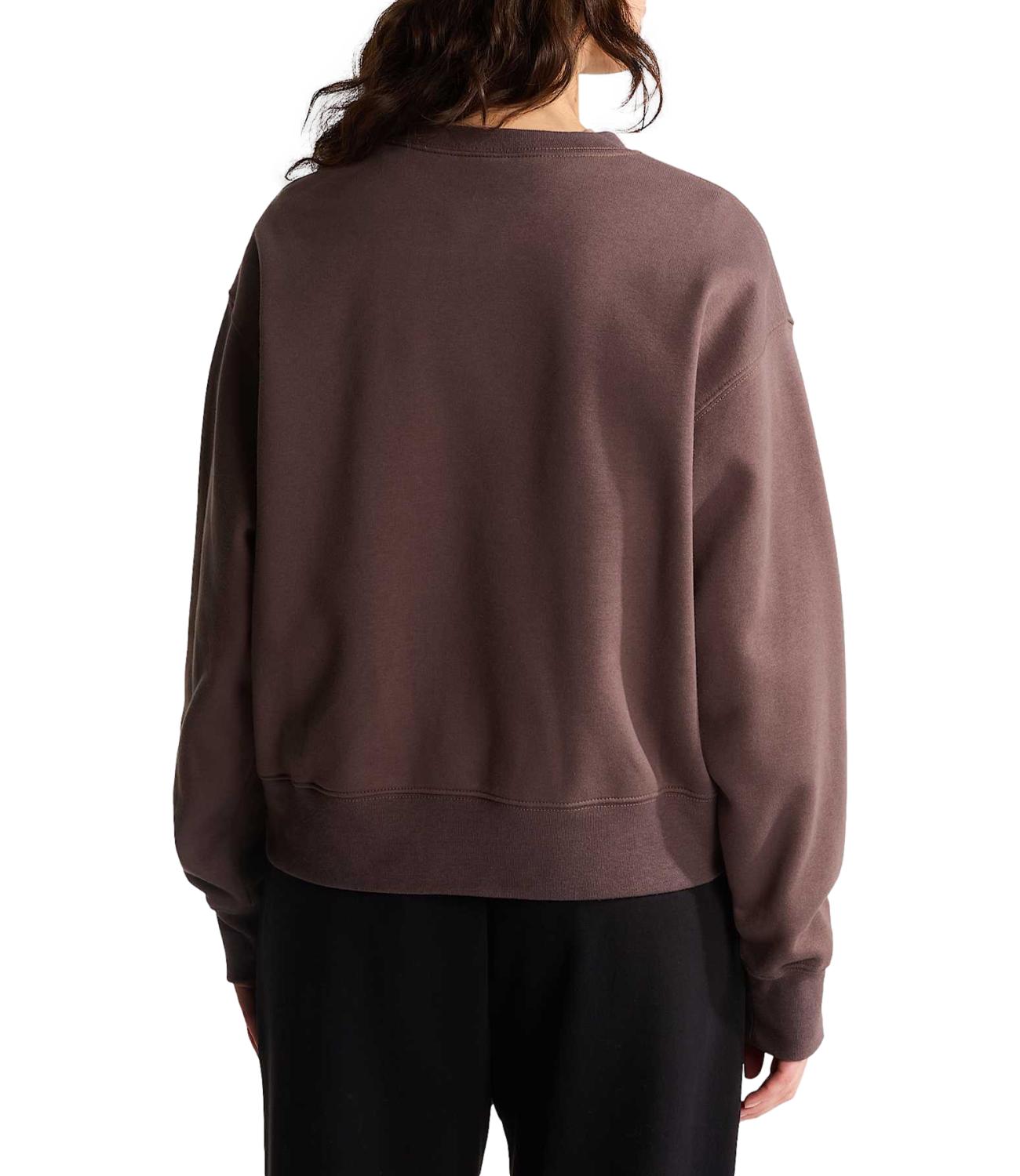 The North Face Felpa da Donna - Crew Smokey Brown - Nf0a8hby